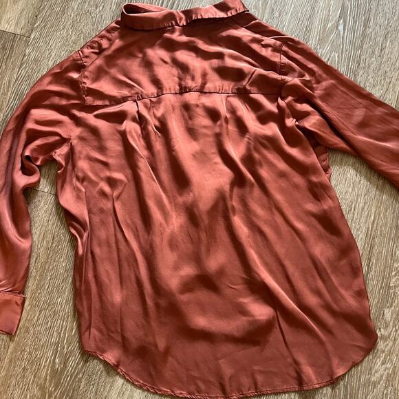 By Anthropologie Silky Pajama Top - Picture 7 of 8